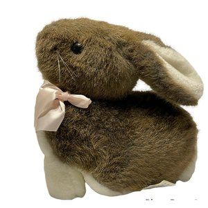 Chosun Brown Realistic Bunny Rabbit Plush Stuffed Animal Easter Spring VTG